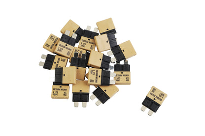 GLOSO E37 Auto (T1) Reset Low Profile ATC/ATO Circuit Breakers Fuse 20 Pack (3A-30A)