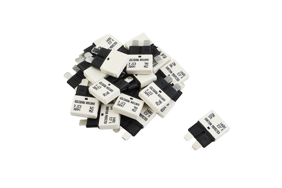 GLOSO E37 Auto (T1) Reset Low Profile ATC/ATO Circuit Breakers Fuse 20 Pack (3A-30A)