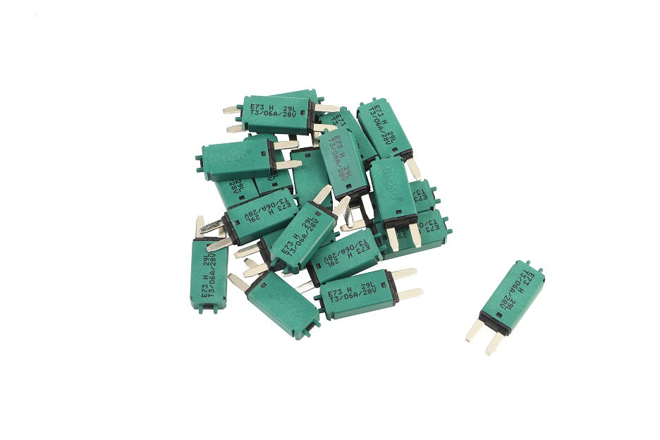 GLOSO E73 Mini ATM Circuit Breakers Manual Reset (T3) - 25 Pack (5-30A)