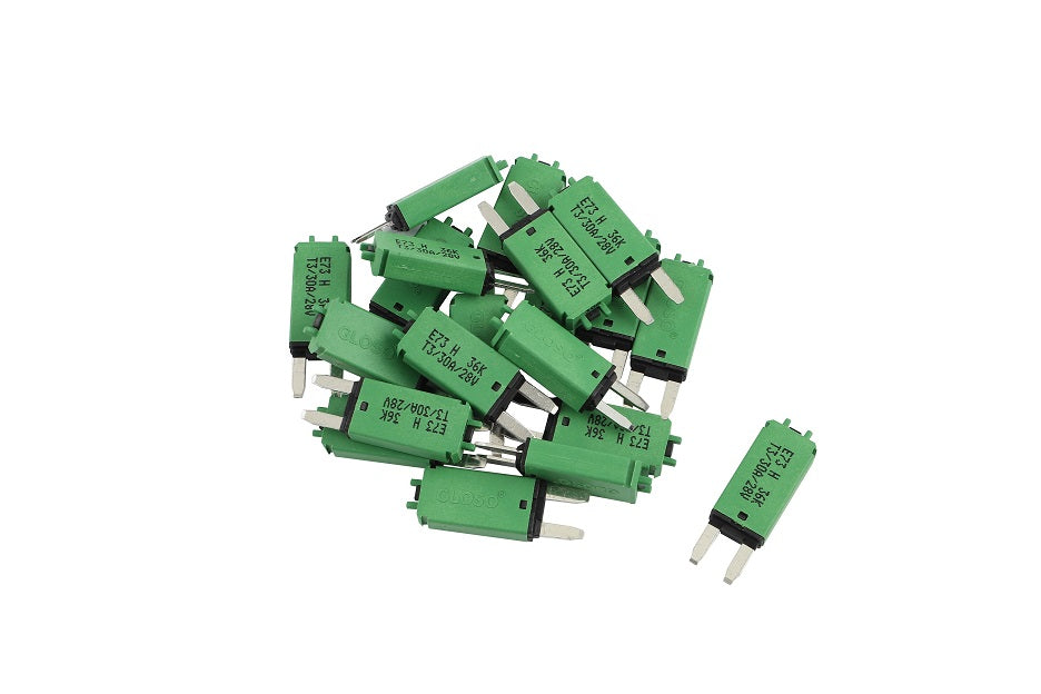 GLOSO E73 Mini ATM Circuit Breakers Manual Reset (T3) - 25 Pack (5-30A)