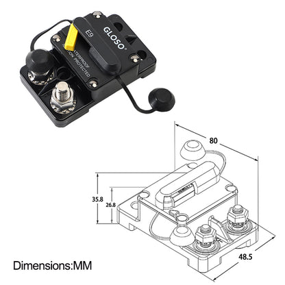 GLOSO E9B T3 IP67 Side by Side Stud Circuit Breaker (25A-150A)