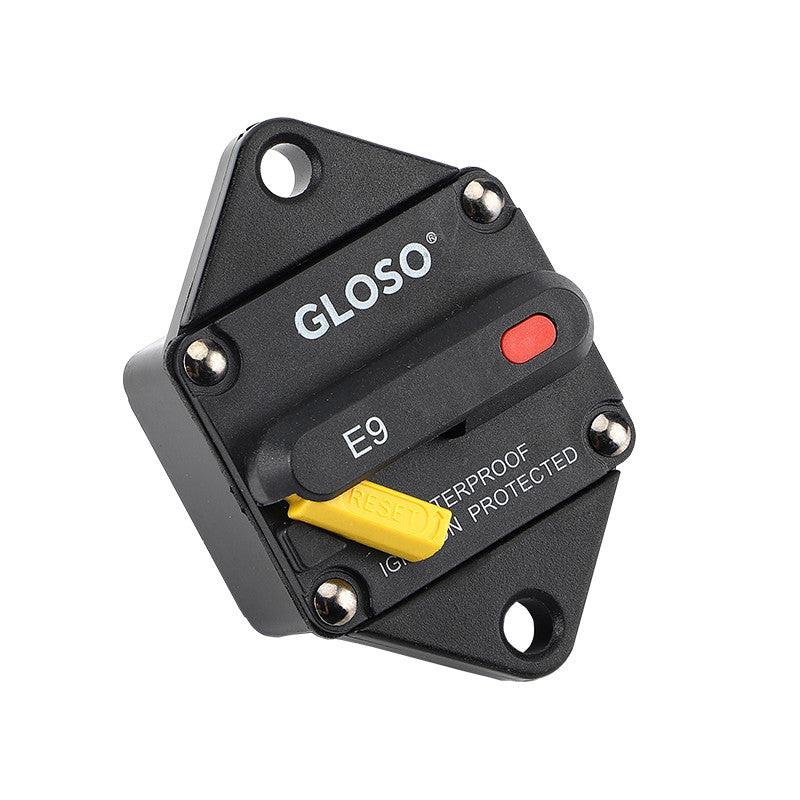 GLOSO E9Q T3 with Recessed Push Button Panel Mount IP67 Circuit Breaker  (25A-150A)